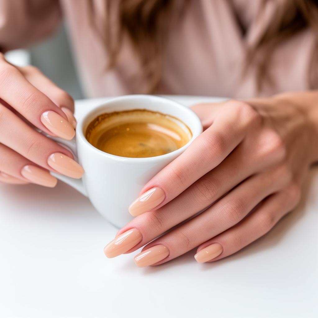 Verzorgde nude nagels